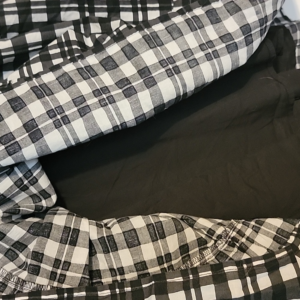 Terra and sky plus size 16w-18w black and white checked dress - Picture 6 of 6